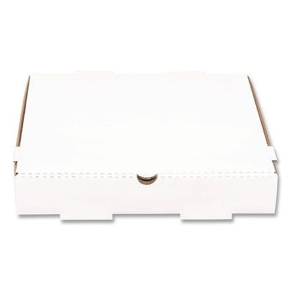 Corrugated Pizza Boxes, 12 x 12 x 1.97, White/Brown, 50/Carton
