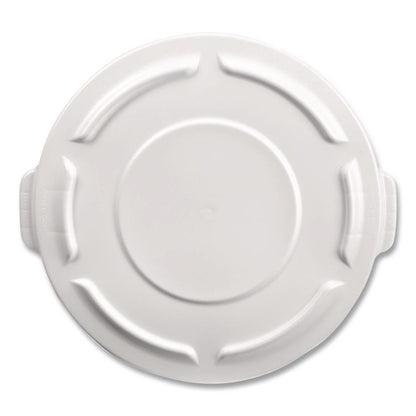 BRUTE Self-Draining Flat Top Lids, 19.88" Diameter x 1.8"h, White