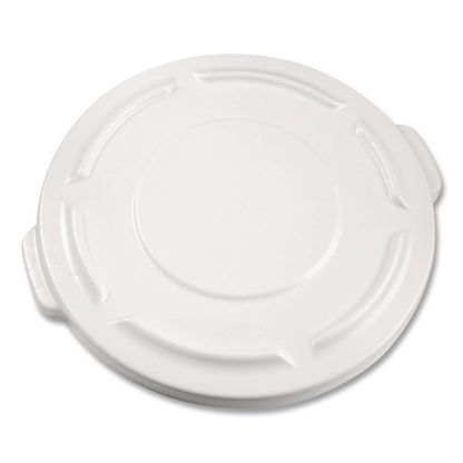 BRUTE Self-Draining Flat Top Lids, 19.88" Diameter x 1.8"h, White