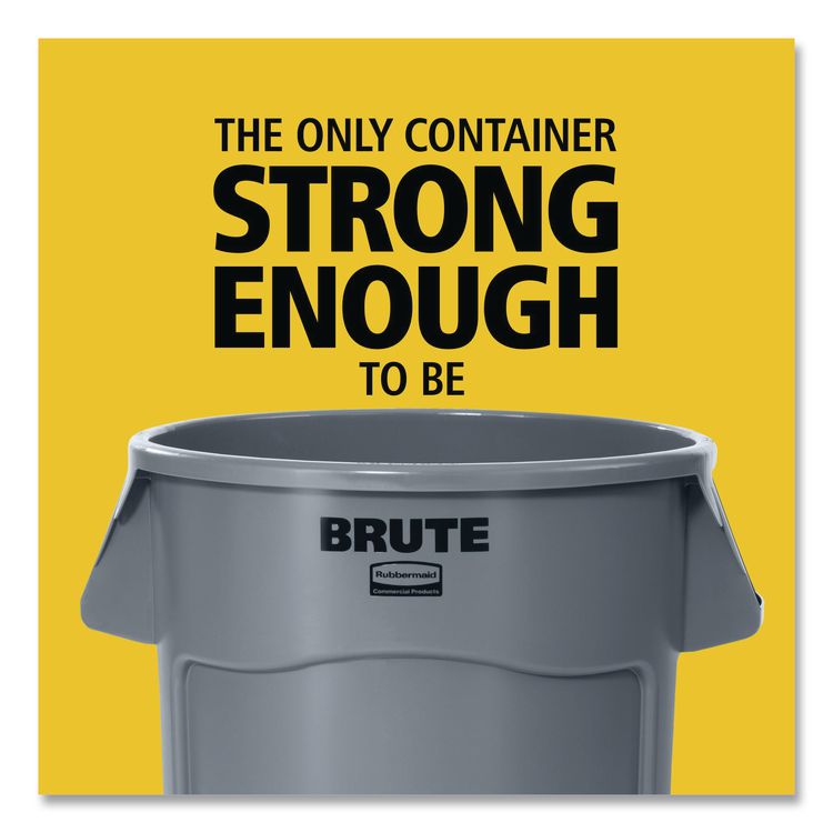 BRUTE Recycling Container, 20 gal, Resin, Blue