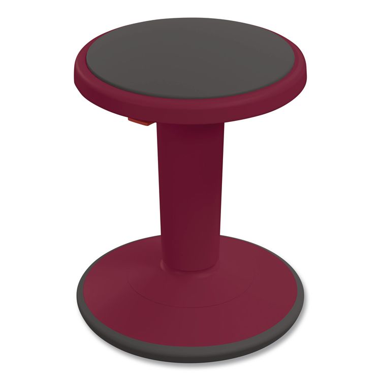 Hierarchy Grow Stool, Short, Backless, Supports Up to 250 lbs, 14" to 18" Seat Height, Currant Seat, Currant Base