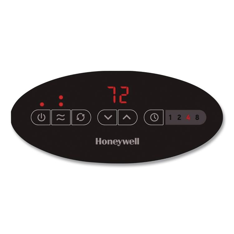 Digital Ceramic Mini Tower Heater, 1,500 W, 10 x 7.63 x 14, Black