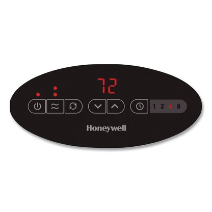 Digital Ceramic Mini Tower Heater, 1,500 W, 10 x 7.63 x 14, Black