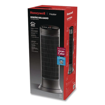 Digital Tower Heater, 1,500 W, 10.12 x 8 x 23.25, Black