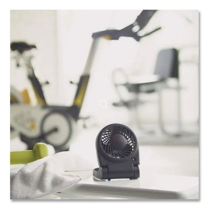 Turbo On The Go USB/Battery Powered Fan, 3", 1 Speed, Black