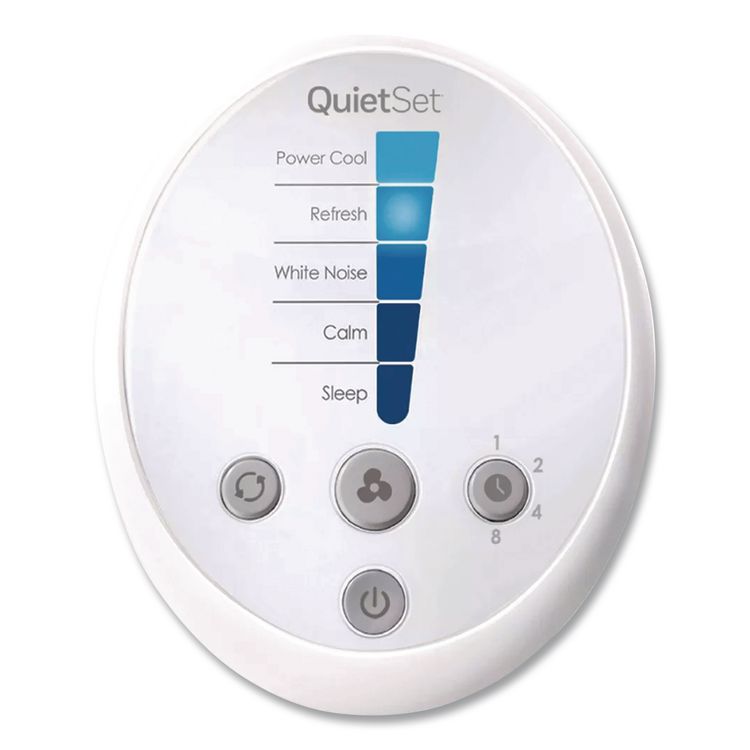 QuietSet Whole Room Tower Fan, 5 Speeds, White