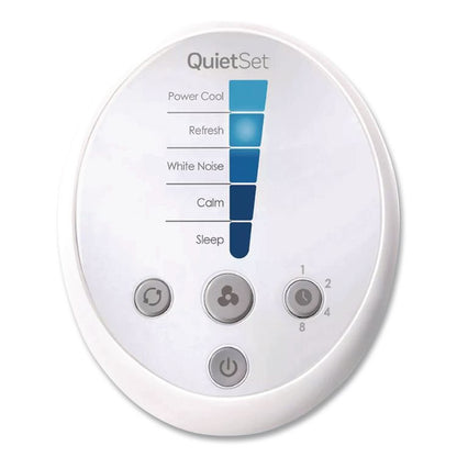 QuietSet Whole Room Tower Fan, 5 Speeds, White
