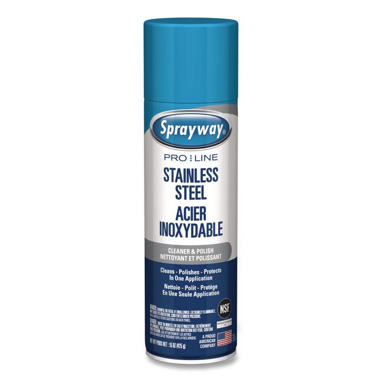 Stainless Steel Cleaner and Polish, 15 oz Aerosol Spray, 12/Carton