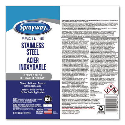 Stainless Steel Polish and Cleaner, 15 oz Aerosol Spray