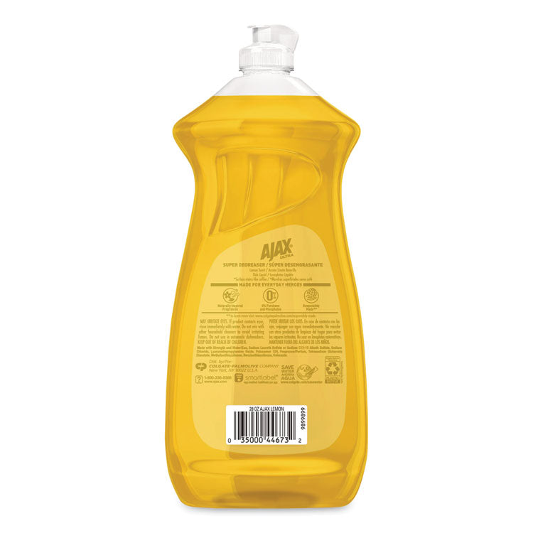 Dish Detergent, Lemon Scent, 28 oz Bottle, 9/Carton
