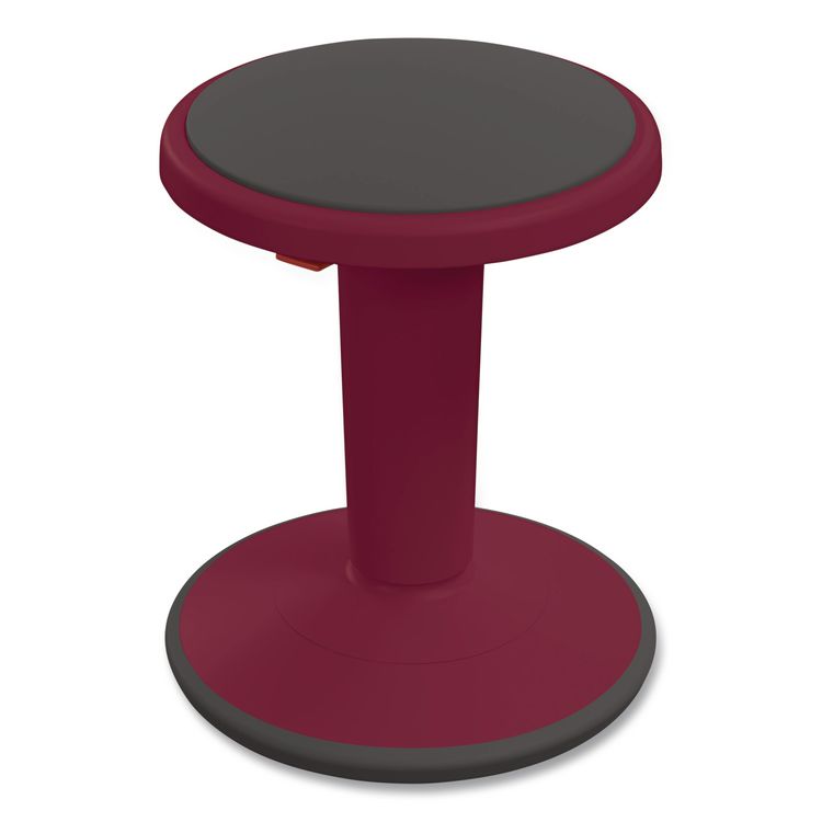 Hierarchy Grow Stool, Tall, Backless, Supports Up to 250 lbs, 17" to 24" Seat Height, Currant Seat, Currant Base