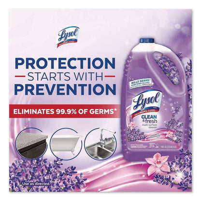 Clean and Fresh Multi-Surface Disinfectant Cleaner, Lavender and Orchid Essence, 144 oz Bottle