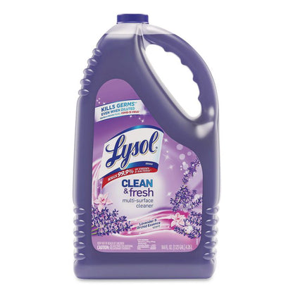 Clean and Fresh Multi-Surface Disinfectant Cleaner, Lavender and Orchid Essence, 144 oz Bottle