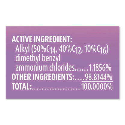 Clean and Fresh Multi-Surface Disinfectant Cleaner, Lavender and Orchid Essence, 144 oz Bottle, 4/Carton