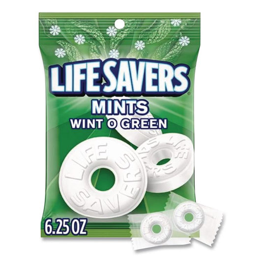 Hard Candy Mints, Wint-O-Green, Individually Wrapped, 6.25 oz Bag