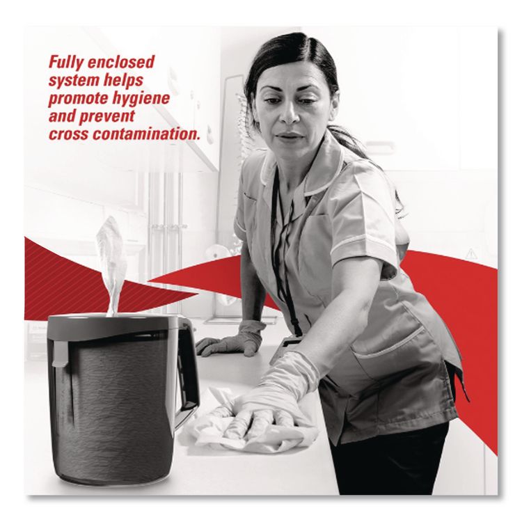 Reach System Roll Towel, 1-Ply, 11 x 7, White, 340/Roll, 6 Rolls/Carton