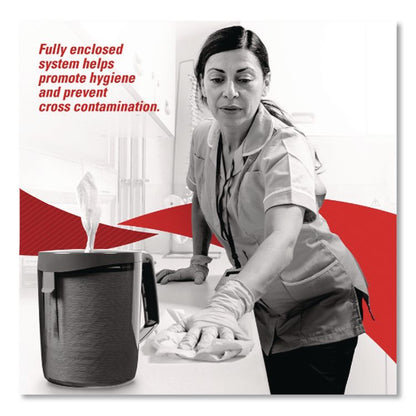 Reach System Roll Towel, 1-Ply, 11 x 7, White, 340/Roll, 6 Rolls/Carton