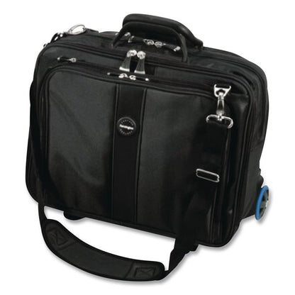 Contour Rolling Laptop Case, Fits Devices Up to 17", Ballistic Nylon, 17.5 x 9.5 x 13, Black