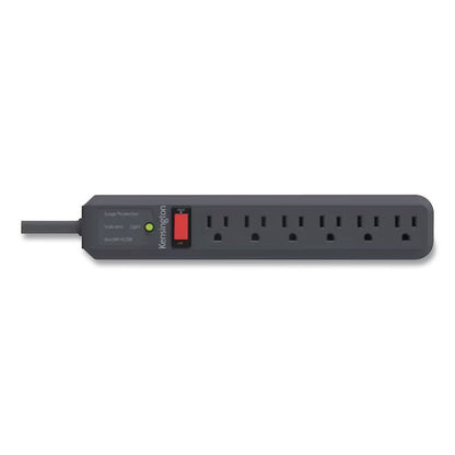 Guardian Surge Protector, 6 AC Outlets, 15 ft Cord, 540 J, Gray