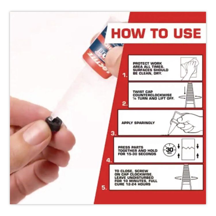 Longneck Bottle Super Glue, 0.18 oz, Dries Clear