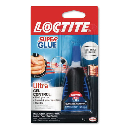 Ultra Gel Control Super Glue, 0.14 oz, Dries Clear