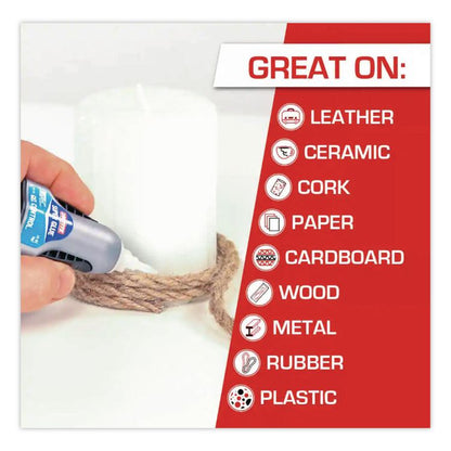 Control Gel Super Glue, 0.14 oz, Dries Clear