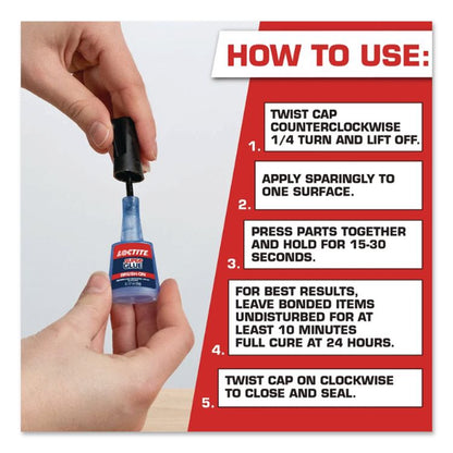 Super Glue Brush On, 0.17 oz, Dries Clear
