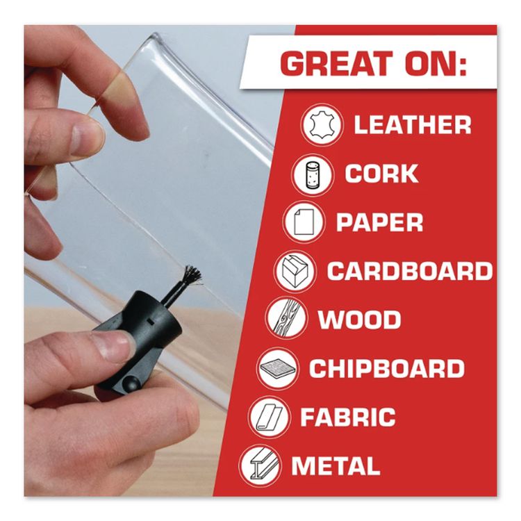 Super Glue Brush On, 0.17 oz, Dries Clear