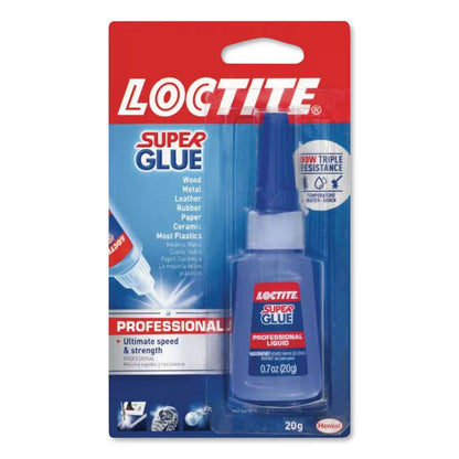 Professional Super Glue, 0.99 oz, Dries Clear