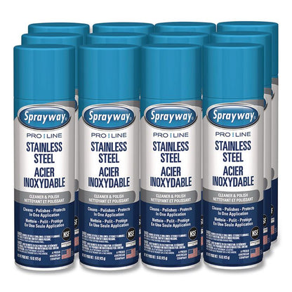 Stainless Steel Polish and Cleaner, 15 oz Aerosol Spray