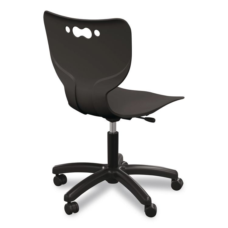 Hierarchy Five-Star Chair, Supports Up to 250 lbs, 21.68" Seat Height, Black Seat, Black Back, Black Base