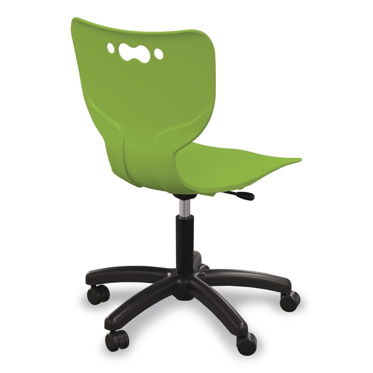 Hierarchy Five-Star Chair, Supports Up to 250 lbs, 21.68" Seat Height, Green Seat, Green Back, Black Base