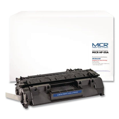 Compatible CE505A(M) (05AM) MICR Toner, 2,300 Page-Yield, Black