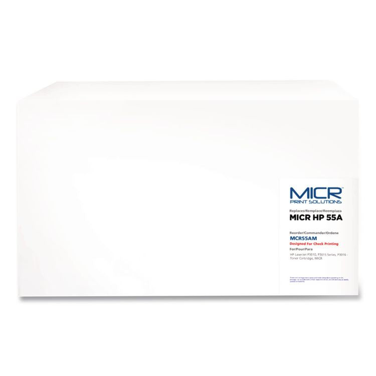 Compatible CE255A(M) (55AM) MICR Toner, 6,000 Page-Yield, Black