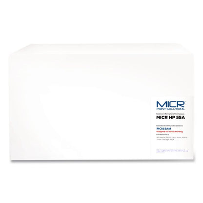 Compatible CE255A(M) (55AM) MICR Toner, 6,000 Page-Yield, Black