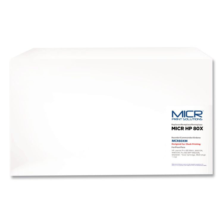 Compatible CF280X(M) (80XM) High-Yield MICR Toner, 6,900 Page-Yield, Black
