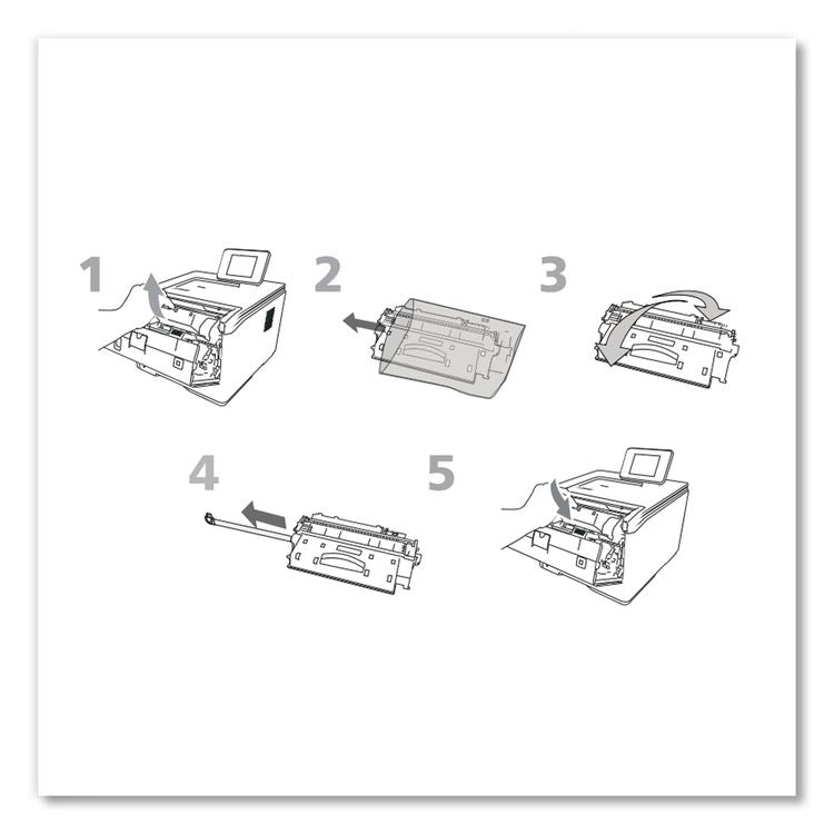 Compatible CF280X(M) (80XM) High-Yield MICR Toner, 6,900 Page-Yield, Black