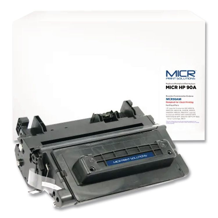 Compatible CE390A(M) (90AM) MICR Toner, 10,000 Page-Yield, Black