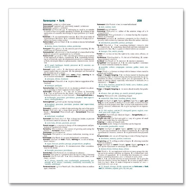 Merriam-Webster All-In-One Dictionary/Thesaurus, Hardcover, 768 Pages