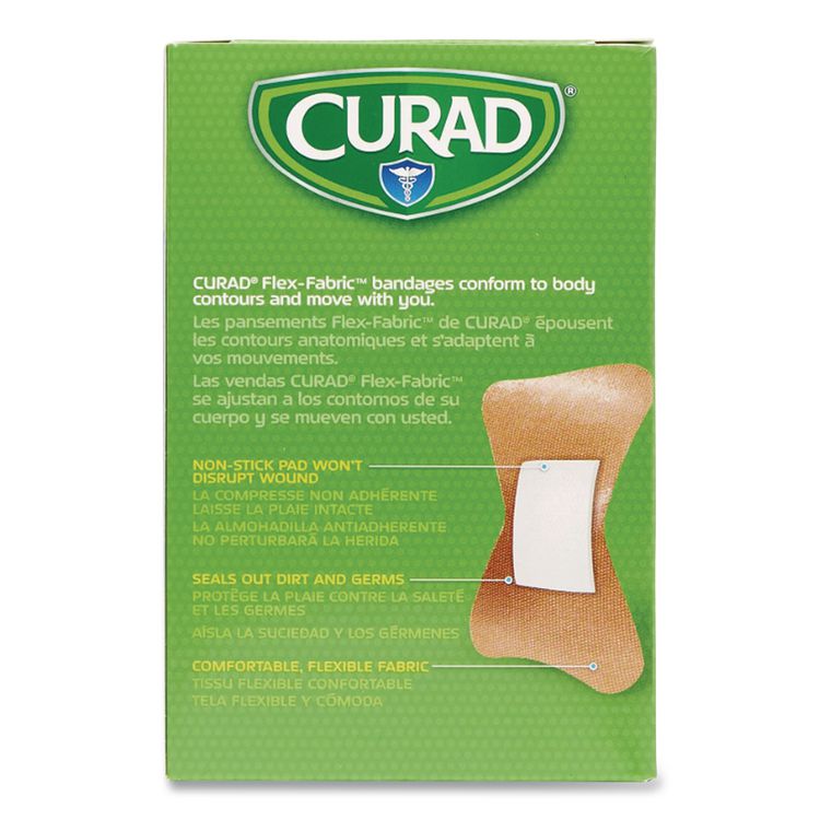 Flex Fabric Bandages, Fingertip, 1.75 x 2, 100/Box