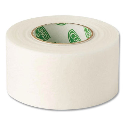 Paper Adhesive Tape, Medium-Duty, 1" x 10 yds, White, 12/Pack