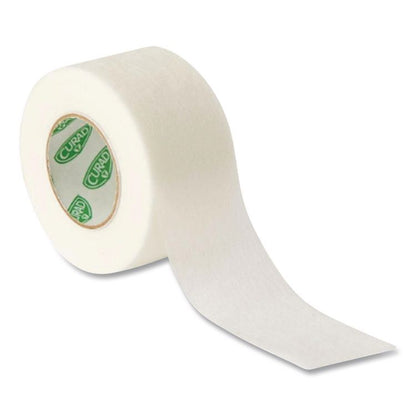 Paper Adhesive Tape, Medium-Duty, 2" x 10 yds, White, 6/Pack