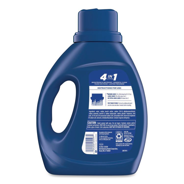 Mountain Breeze Liquid Laundry Detergent, 35 Loads, 40 oz Bottle, 6/Carton