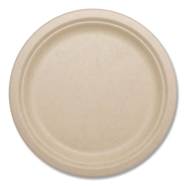 Fiber Plates, 10" dia, Natural, 20/Pack