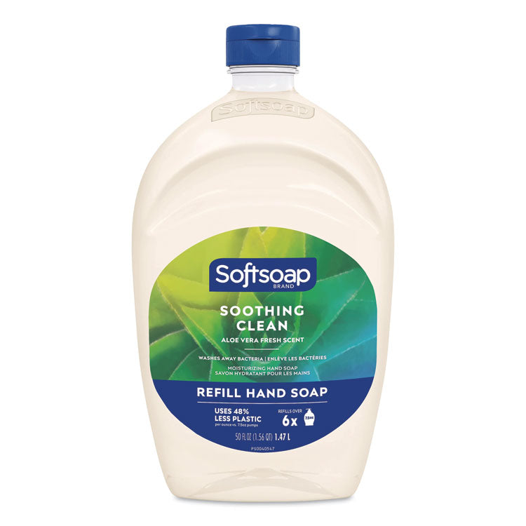 Moisturizing Hand Soap Refill with Aloe, Fresh Scent, 50 oz, 3/Carton