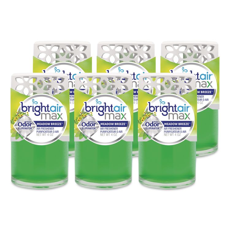 Max Scented Oil Air Freshener, Meadow Breeze, 4 oz, 6/Carton