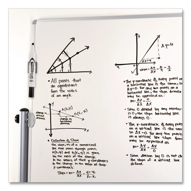 MARKS A LOT Desk-Style Dry Erase Marker Value Pack, Broad Chisel Tip, Black, 36/Pack