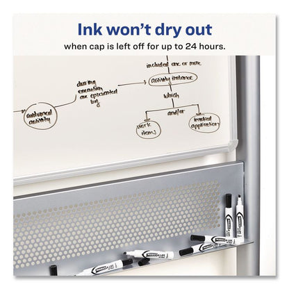 MARKS A LOT Desk-Style Dry Erase Marker, Broad Chisel Tip, Assorted Colors, 8/Set