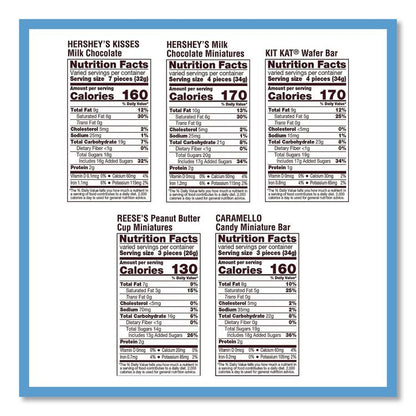 Assorted Minis Value Pack, Assorted Chocolates, 57.18 oz Bag, 210 Pieces