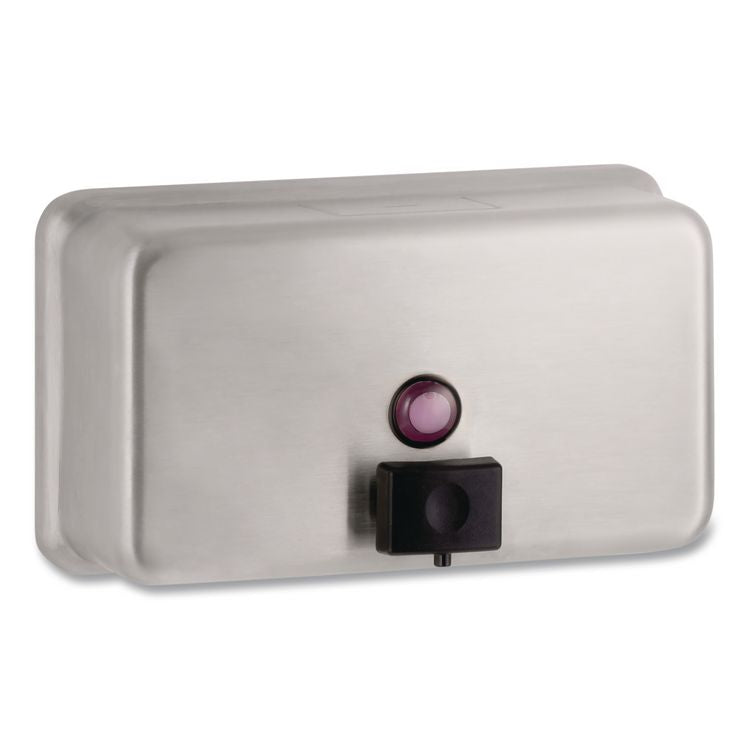ClassicSeries Surface-Mounted Liquid Soap Dispenser, 40 oz, 8.13 x 2.75 x 4.75, Stainless Steel